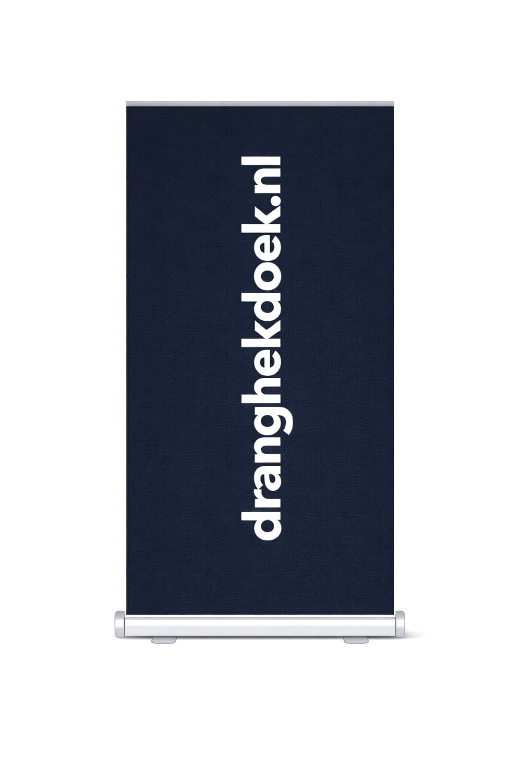 Roll-up banner met het logo van Dranghekdoek.nl